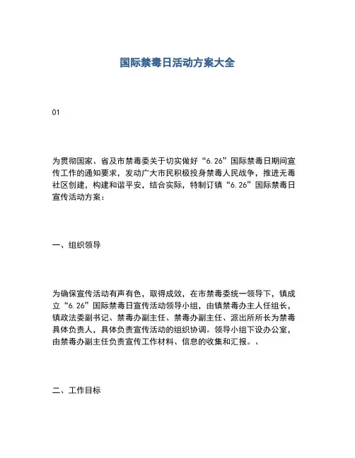 2020年国际禁毒日活动方案大全