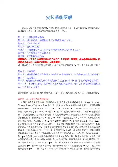 制作启动盘_硬盘分区_安装系统图解教程