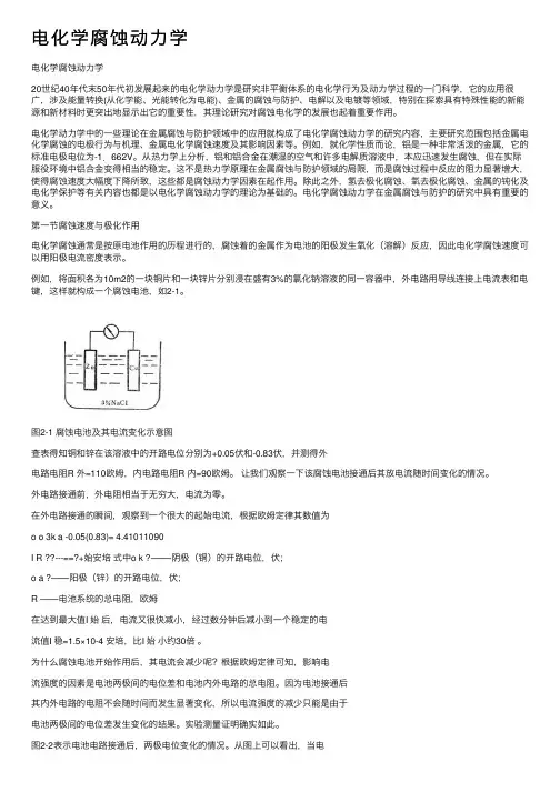 电化学腐蚀动力学