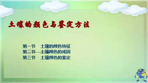 土壤颜色及鉴定方法