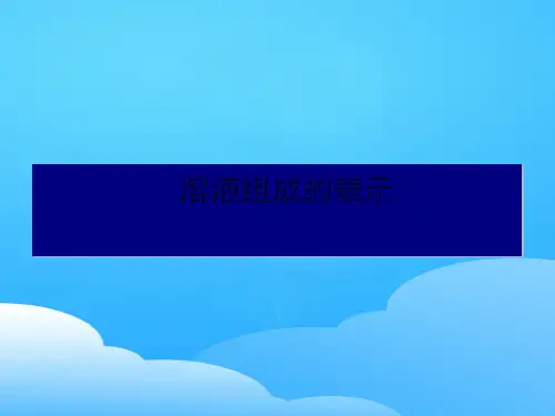 沪教版初中化学九下 6.2  溶液组成的表示  课件 _5ppt