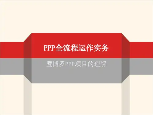 PPP流程运作实务