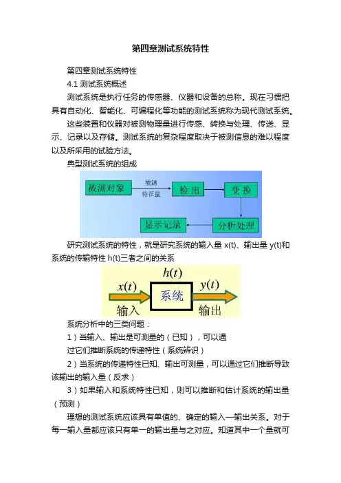 第四章测试系统特性