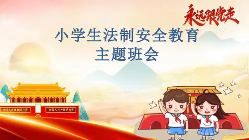 小学生法制安全教育主题班会ppt