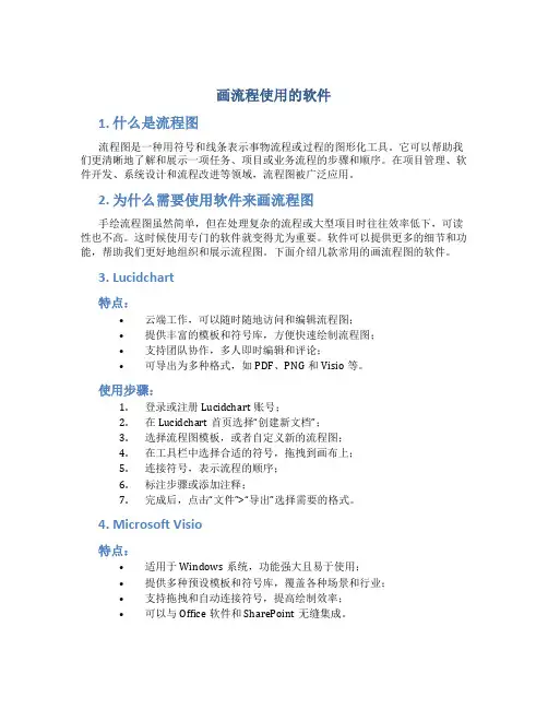 画流程使用的软件