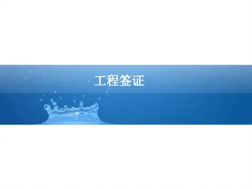 工程签证培训讲义(PPT格式38页)