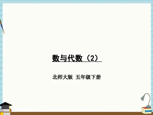 北师大版数学五年级下册《总复习 第2课时 数与代数(2)》教学课件