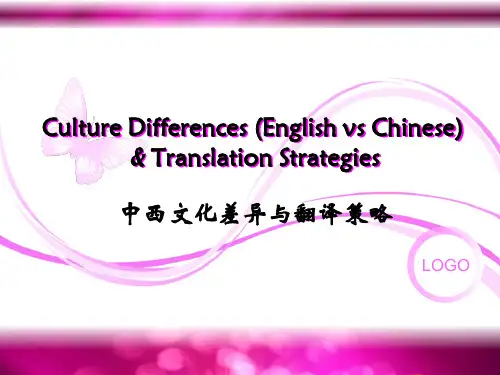 文化差异和翻译策略