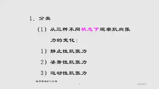 肌张力的评估
