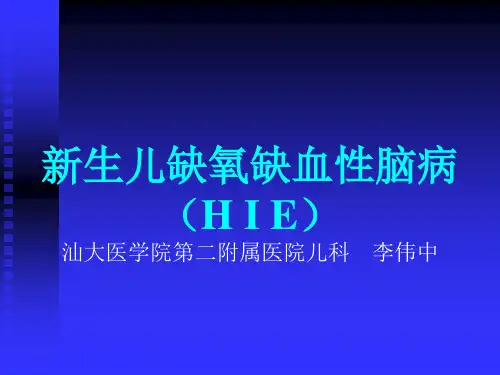 新生儿缺氧缺血性脑病(HIE