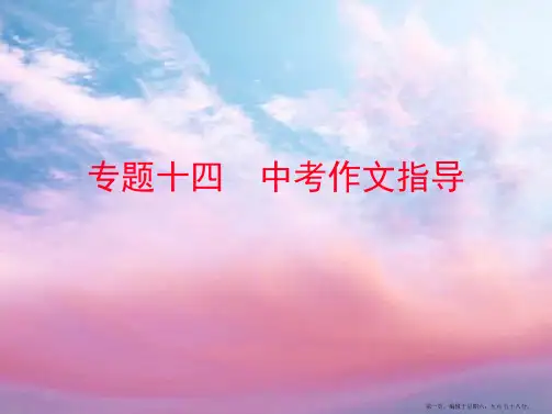 中考备战策略人教版语文课件-专题十四-中考作文指导-(共28张ppt)