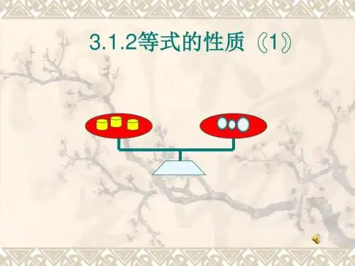3.1.2等式的性质