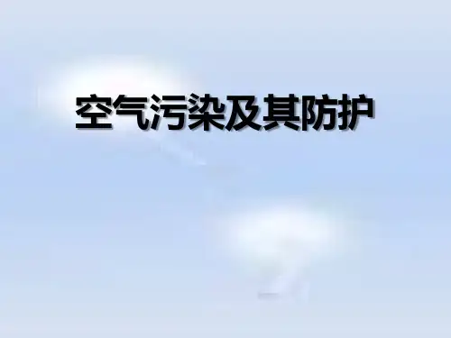 《空气污染及其防护》资源保护与环境危机 PPT实用课件2
