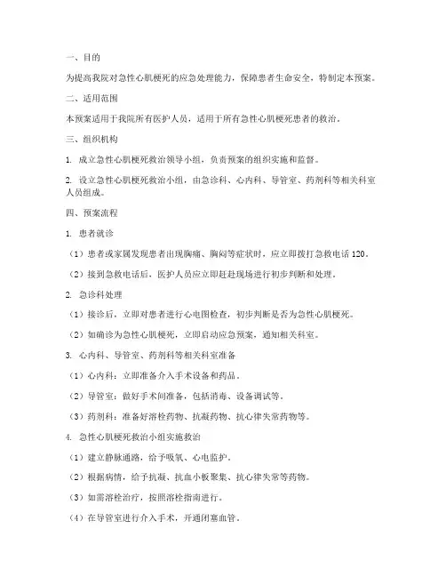急性心梗应急预案