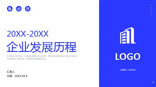 企业发展历程时间轴PPT模板
