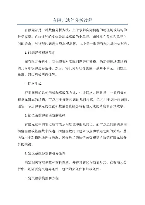 有限元法的分析过程