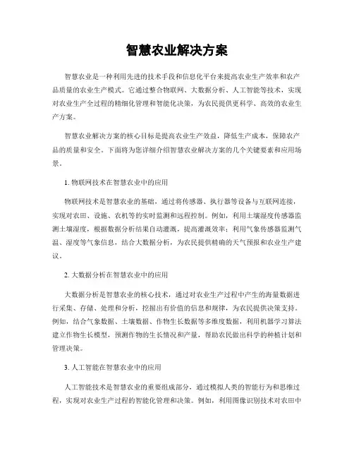 智慧农业解决方案