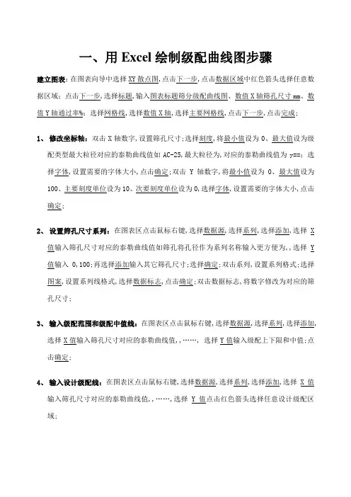 Excel绘制级配曲线图