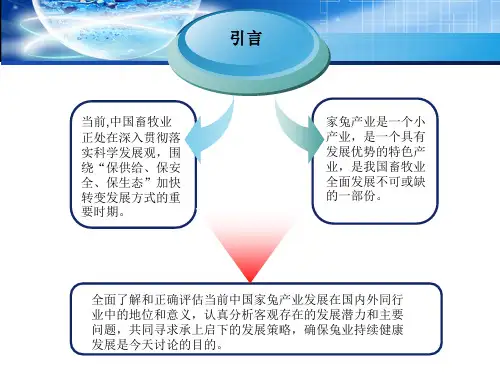 中国养兔业发展现状与趋势分析PPT课件