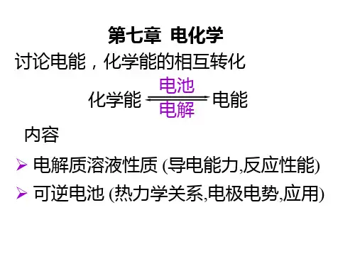 物理化学PPT-第七章