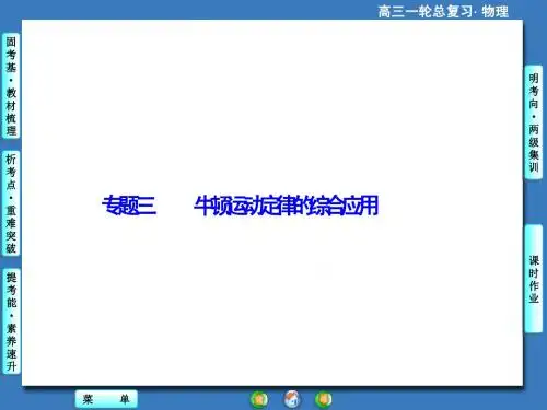 2015届一轮课件：牛顿运动定律综合应用(70张ppt)