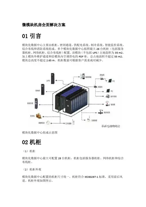 微模块机房全面解决方案