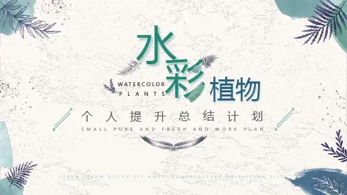 个人提升计划ppt