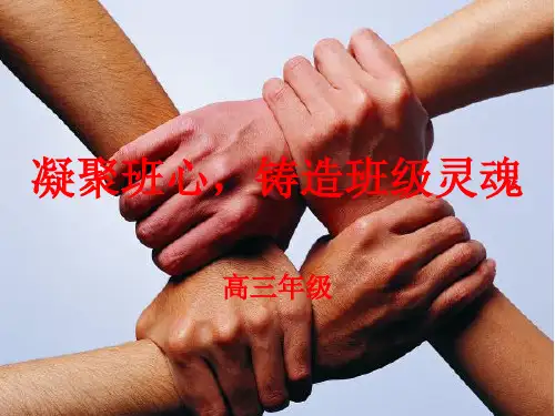 凝聚班心,铸造班级灵魂班会课课件