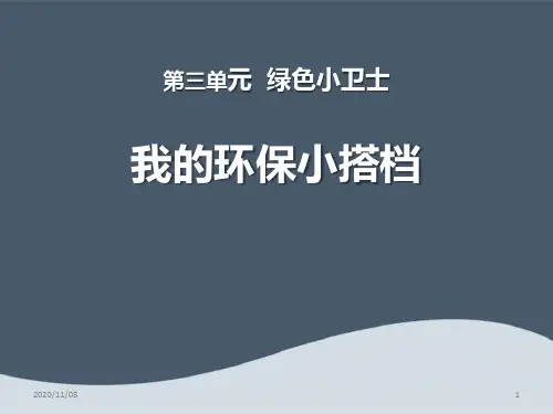 人教版部编版二年级下册道德与法治 《我的环保小搭档》PPT教学课件