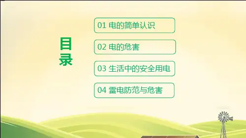 安全用电你我同行主题班会辅导内容宣讲PPT课件