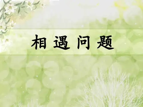 《相遇问题》四则混合运算PPT课件
