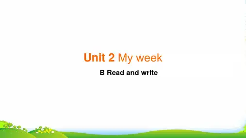 pep五年级英语上册Unit 2 B Read and write-优质课件 (2)