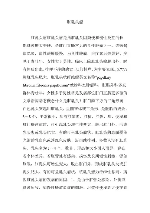 肛乳头瘤