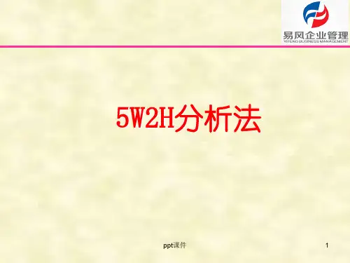 5W2H分析法  ppt课件