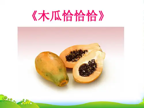 新人教版四年级音乐下册：《木瓜恰恰恰》课件