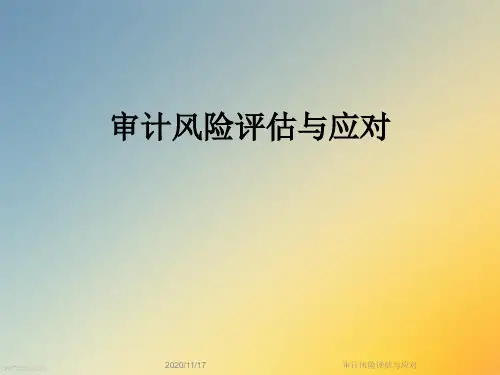 审计风险评估与应对