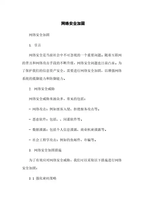 网络安全加固
