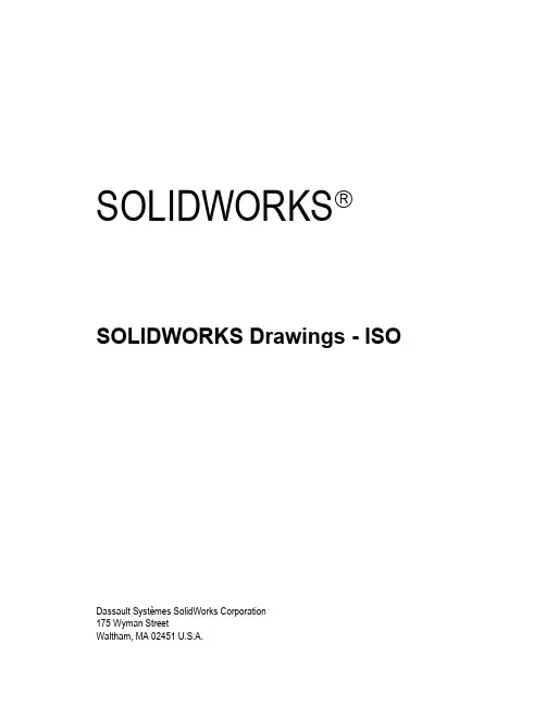 SOLIDWORKS 设计图纸 - ISO说明书