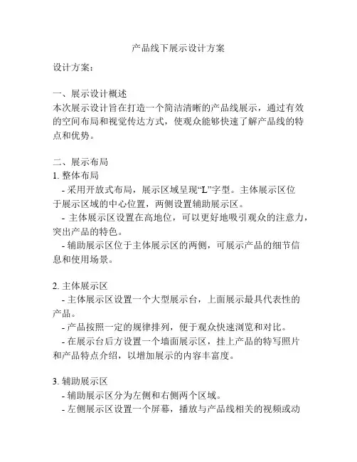 产品线下展示设计方案