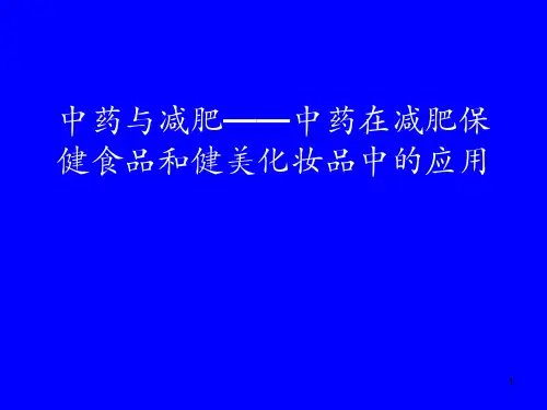 关于中药减肥ppt课件