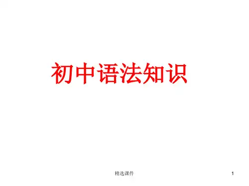 《初中语文语法大全》(共34张PPT)
