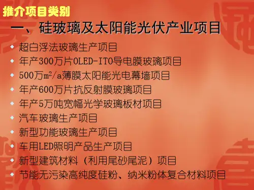 招商引资项目推介课件