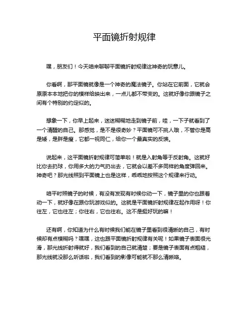 平面镜折射规律