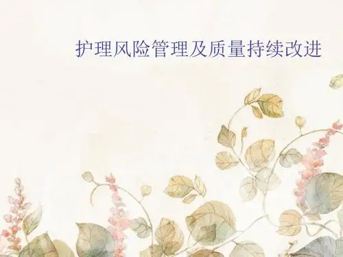 护理风险管理PPT课件