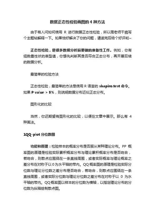 数据正态性检验画图的4种方法