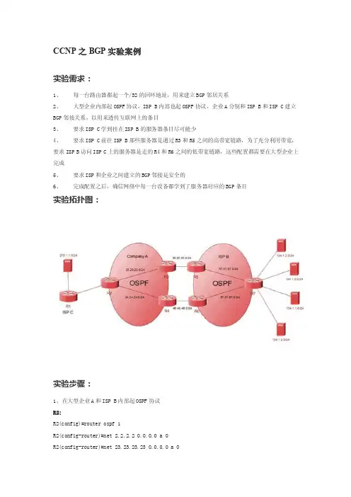 CCNP之BGP试验案例[优质文档]