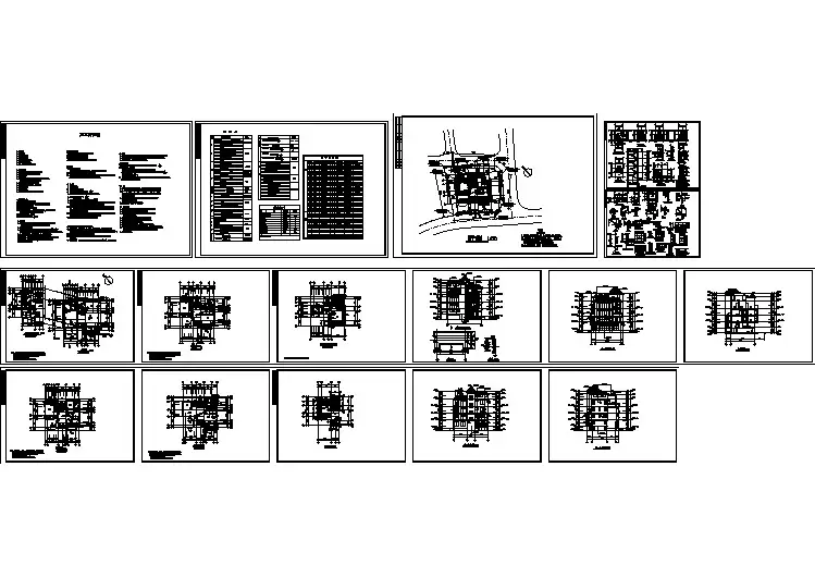 高级独栋别墅建筑设计施工图纸（全套）