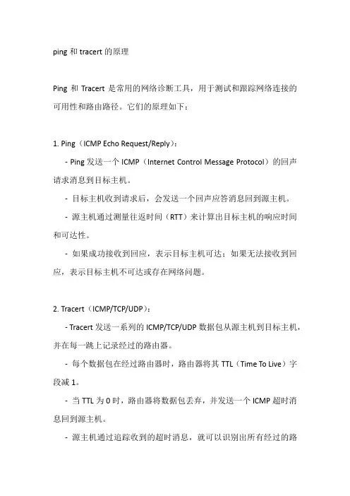 ping和tracert的原理