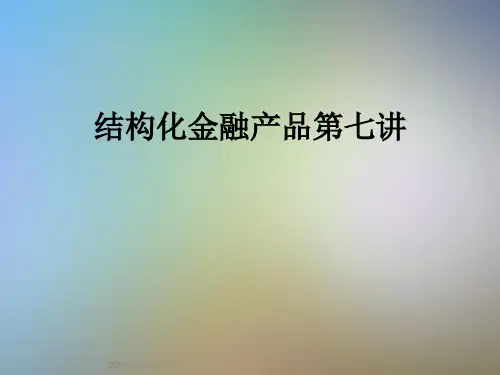 结构化金融产品第七讲