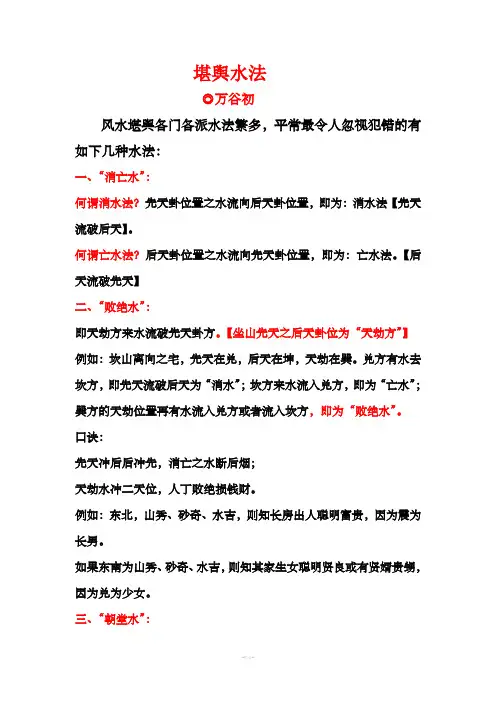 堪舆水法